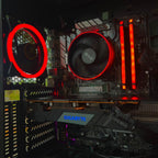 Fenrir 1.0 - interieur close-up AMD cooler en GPU