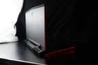 Gaming laptop rear three-quarter open
